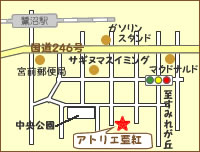 アトリエ亜紅の案内図